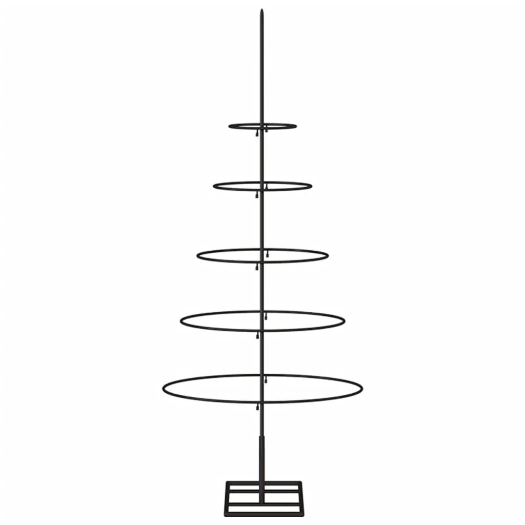 Kerstdecoratie kerstboom 90 cm metaal zwart - AllerleiShop