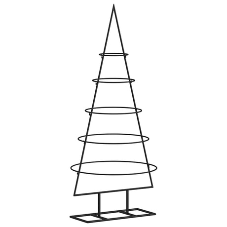 Kerstdecoratie kerstboom 90 cm metaal zwart - AllerleiShop