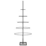 Kerstdecoratie kerstboom 125 cm metaal zwart - AllerleiShop