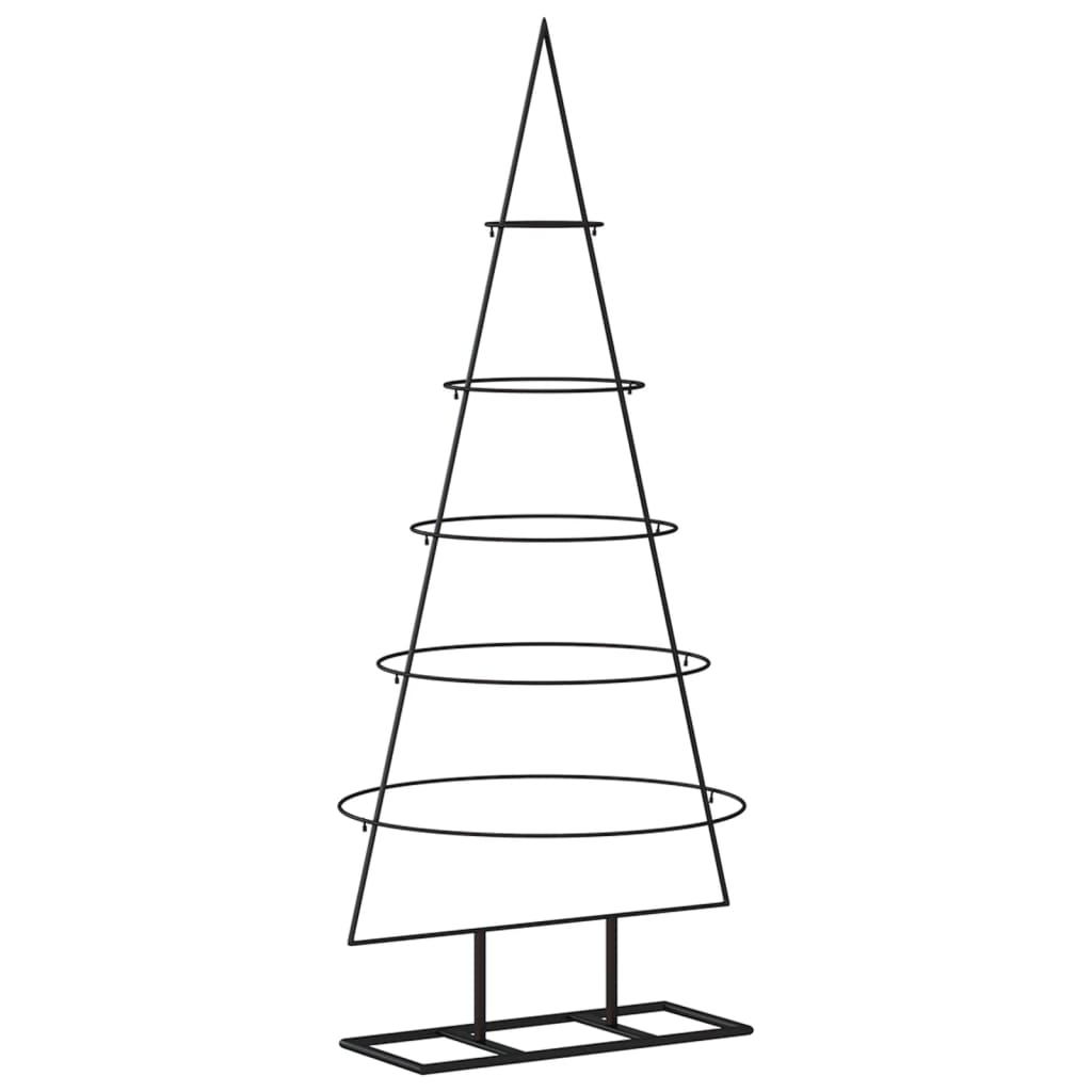 Kerstdecoratie kerstboom 125 cm metaal zwart - AllerleiShop