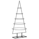 Kerstdecoratie kerstboom 125 cm metaal zwart - AllerleiShop