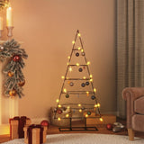 Kerstdecoratie kerstboom 125 cm metaal zwart - AllerleiShop