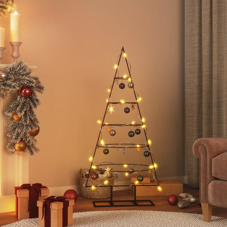 Kerstdecoratie kerstboom 125 cm metaal zwart - AllerleiShop