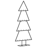 Kerstdecoratie kerstboom 90 cm metaal zwart - AllerleiShop