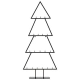 Kerstdecoratie kerstboom 90 cm metaal zwart - AllerleiShop