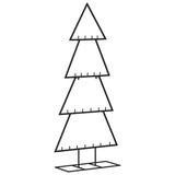 Kerstdecoratie kerstboom 125 cm metaal zwart - AllerleiShop