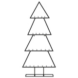 Kerstdecoratie kerstboom 125 cm metaal zwart - AllerleiShop