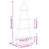 Kerstdecoratie kerstboom 125 cm metaal zwart - AllerleiShop