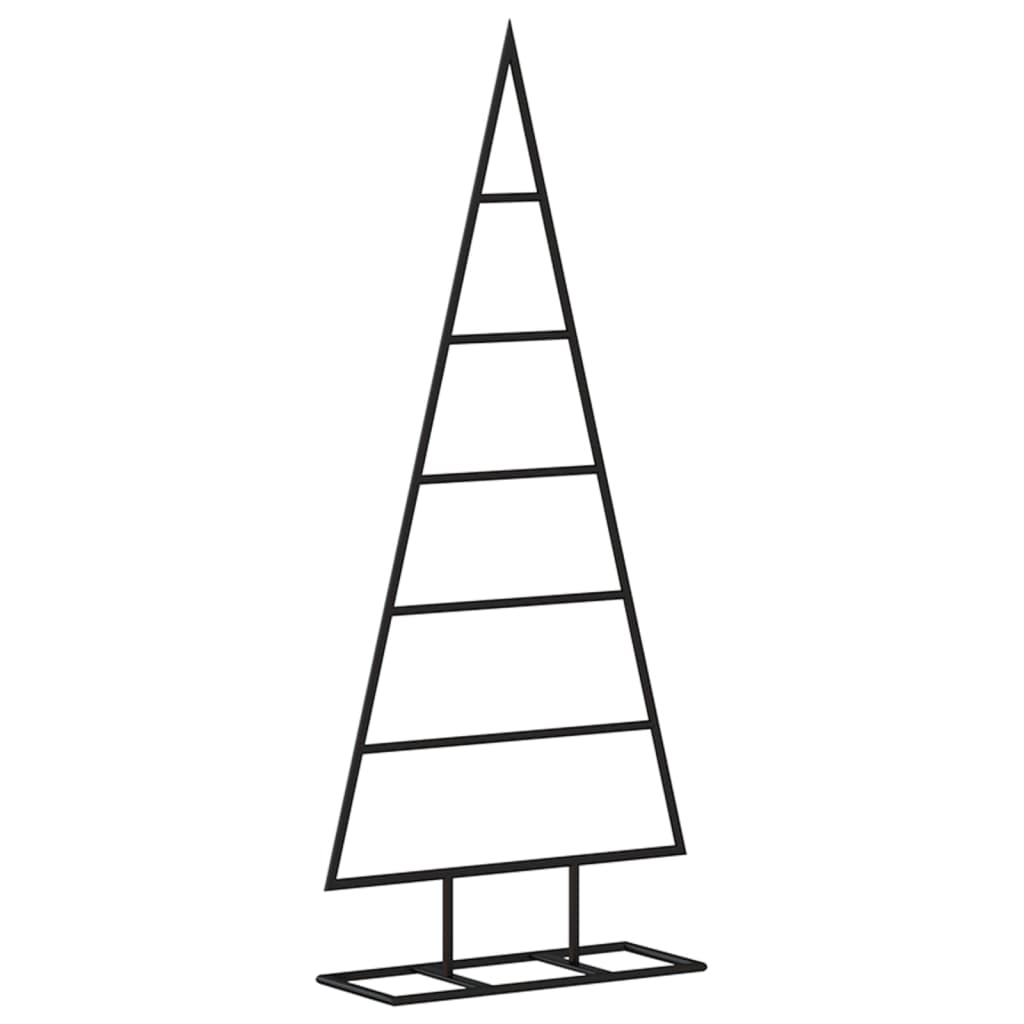 Kerstdecoratie kerstboom 90 cm metaal zwart - AllerleiShop