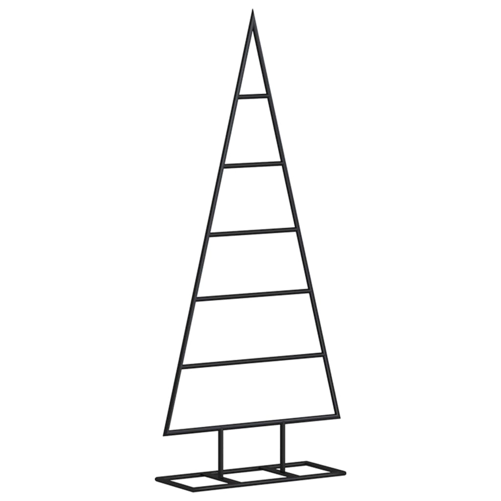 Kerstdecoratie kerstboom 90 cm metaal zwart - AllerleiShop