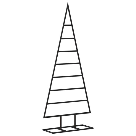 Kerstdecoratie kerstboom 125 cm metaal zwart - AllerleiShop