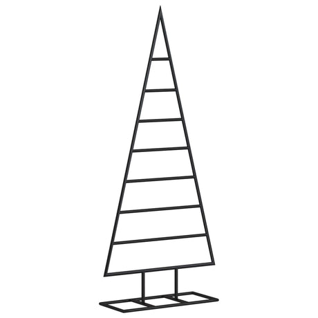 Kerstdecoratie kerstboom 125 cm metaal zwart - AllerleiShop