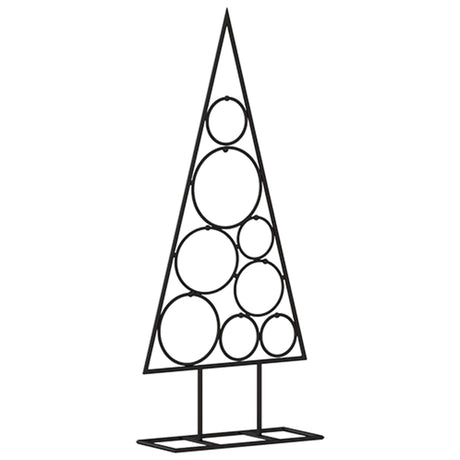 Kerstdecoratie kerstboom 60 cm metaal zwart - AllerleiShop