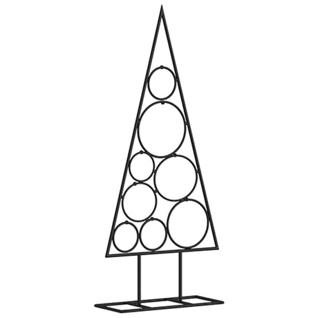 Kerstdecoratie kerstboom 60 cm metaal zwart - AllerleiShop