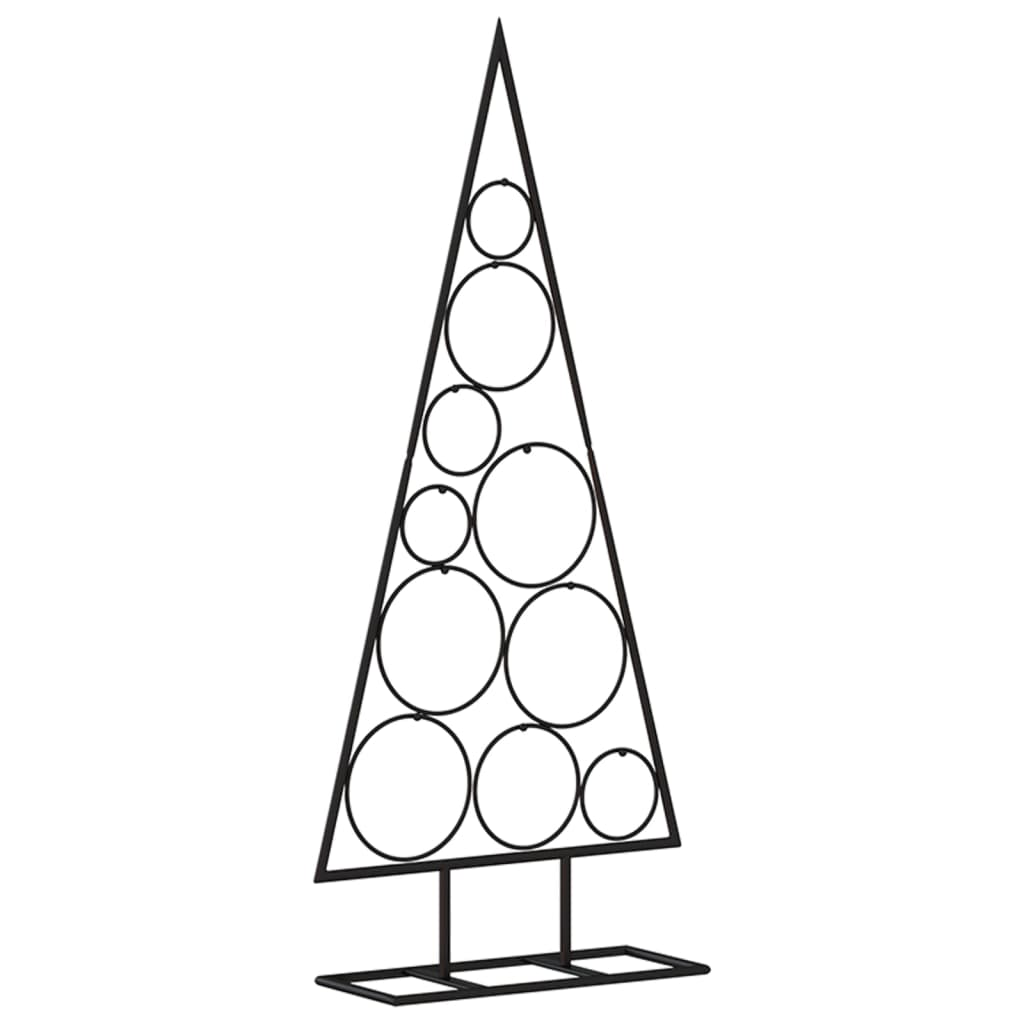 Kerstdecoratie kerstboom 90 cm metaal zwart - AllerleiShop