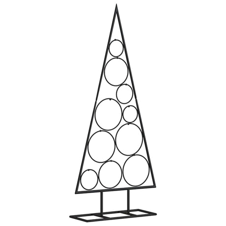 Kerstdecoratie kerstboom 90 cm metaal zwart - AllerleiShop