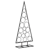 Kerstdecoratie kerstboom 125 cm metaal zwart - AllerleiShop