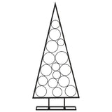 Kerstdecoratie kerstboom 125 cm metaal zwart - AllerleiShop