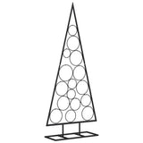 Kerstdecoratie kerstboom 125 cm metaal zwart - AllerleiShop