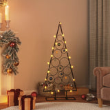 Kerstdecoratie kerstboom 125 cm metaal zwart - AllerleiShop