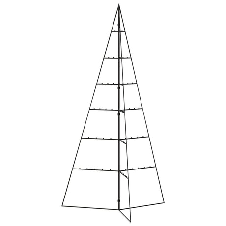 Kerstdecoratie kerstboom 140 cm metaal zwart - AllerleiShop