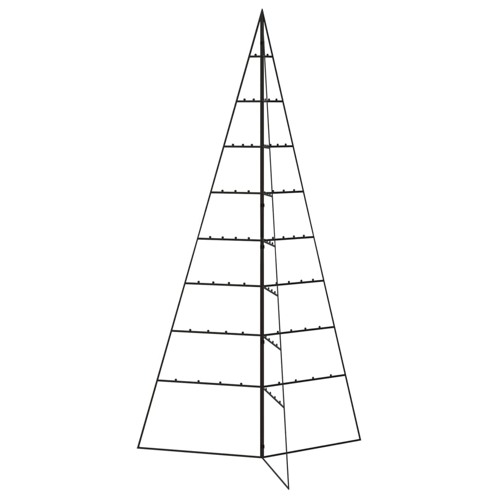 Kerstdecoratie kerstboom 180 cm metaal zwart - AllerleiShop