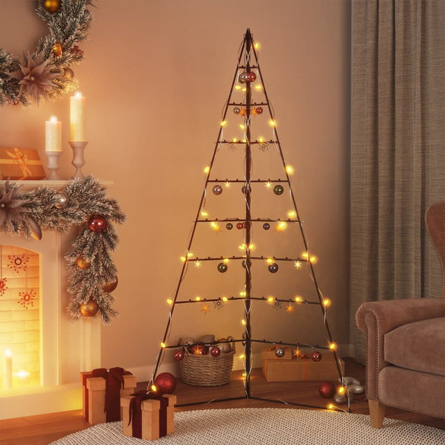 Kerstdecoratie kerstboom 180 cm metaal zwart - AllerleiShop