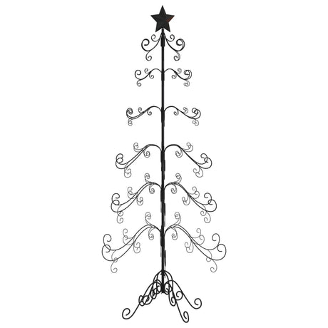 Kerstdecoratie kerstboom 180 cm metaal zwart - AllerleiShop