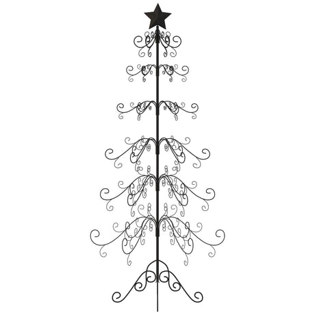 Kerstdecoratie kerstboom 180 cm metaal zwart - AllerleiShop