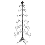 Kerstdecoratie kerstboom 215 cm metaal zwart - AllerleiShop