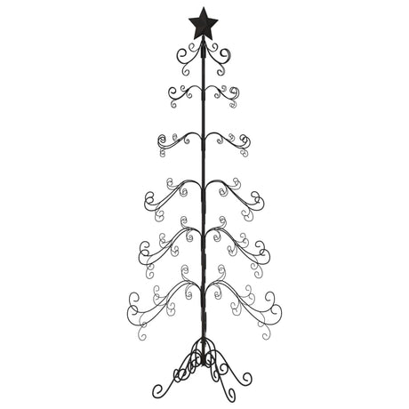 Kerstdecoratie kerstboom 215 cm metaal zwart - AllerleiShop