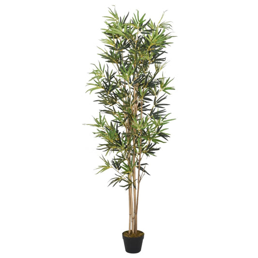 Kunstplant bamboe 552 bladeren 120 cm groen - AllerleiShop