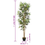 Kunstplant bamboe 1104 bladeren 180 cm groen
