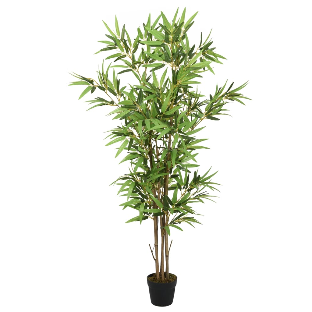 Kunstplant bamboe 552 bladeren 120 cm groen - AllerleiShop