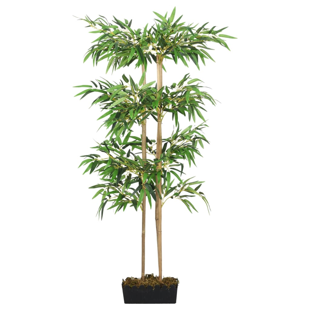 Kunstplant bamboe 380 bladeren 80 cm groen - AllerleiShop