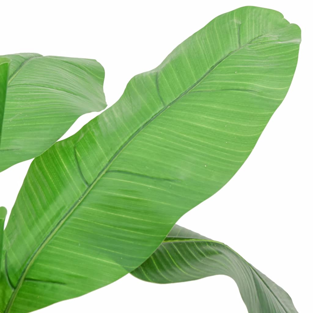 Kunstplant bananenboom 9 bladeren 120 cm groen