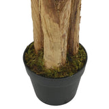 Kunstplant bananenboom 9 bladeren 120 cm groen