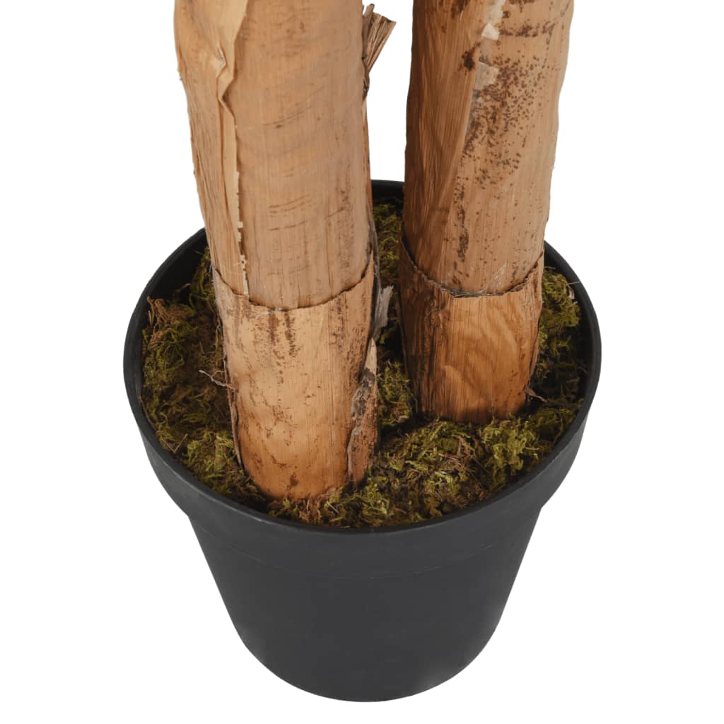 Kunstplant bananenboom 18 bladeren 150 cm groen - AllerleiShop