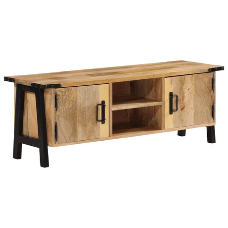 Tv-meubel 110x35x40 cm massief mangohout - AllerleiShop