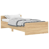 Bedframe zonder matras hout sonoma eikenkleurig 90x200 cm