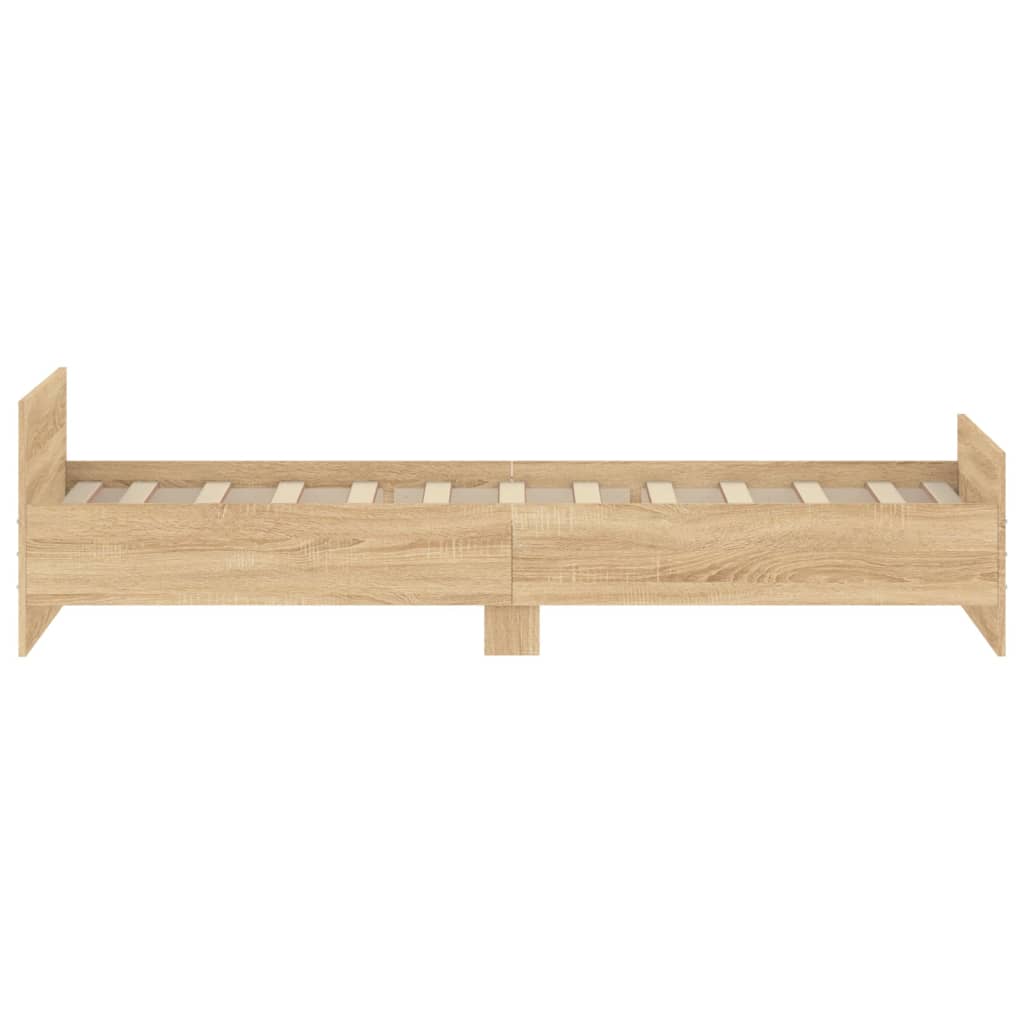 Bedframe zonder matras hout sonoma eikenkleurig 90x200 cm