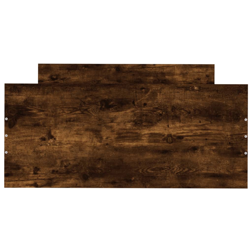 Bedframe zonder matras hout gerookt eikenkleurig 100x200 cm