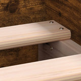 Bedframe zonder matras hout gerookt eikenkleurig 100x200 cm