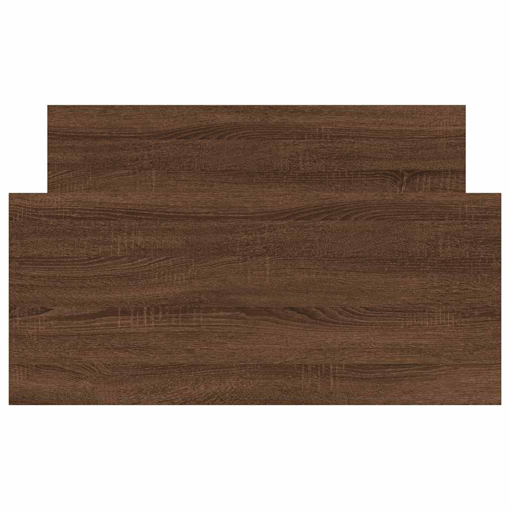 Bedframe zonder matras bewerkt hout bruin eikenkleur 100x200 cm