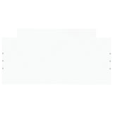 Bedframe bewerkt hout wit 90x190 cm