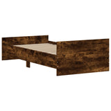 Bedframe zonder matras hout gerookt eikenkleurig 90x190 cm