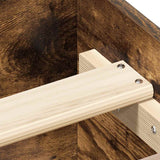 Bedframe zonder matras hout gerookt eikenkleurig 90x190 cm