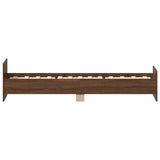Bedframe zonder matras bewerkt hout bruin eikenkleur 90x190 cm
