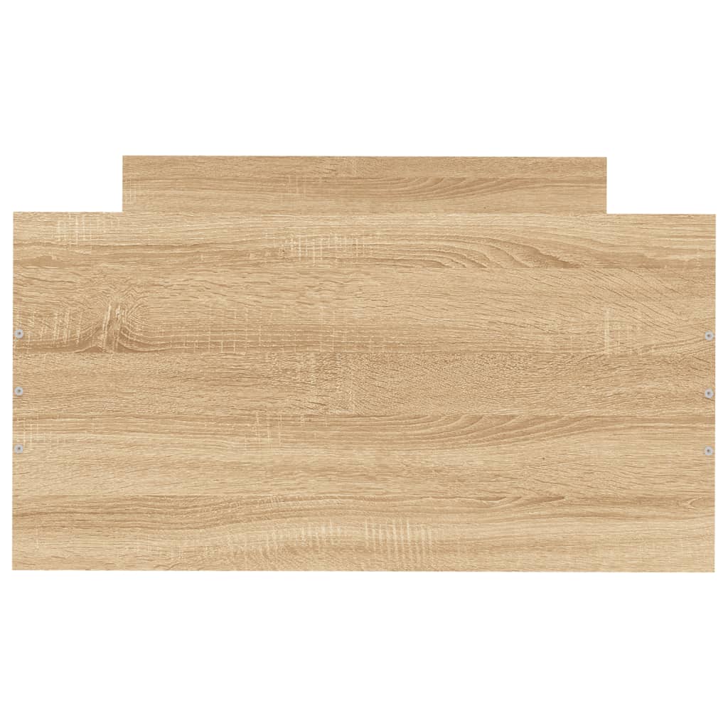 Bedframe zonder matras hout sonoma eikenkleurig 75x190 cm