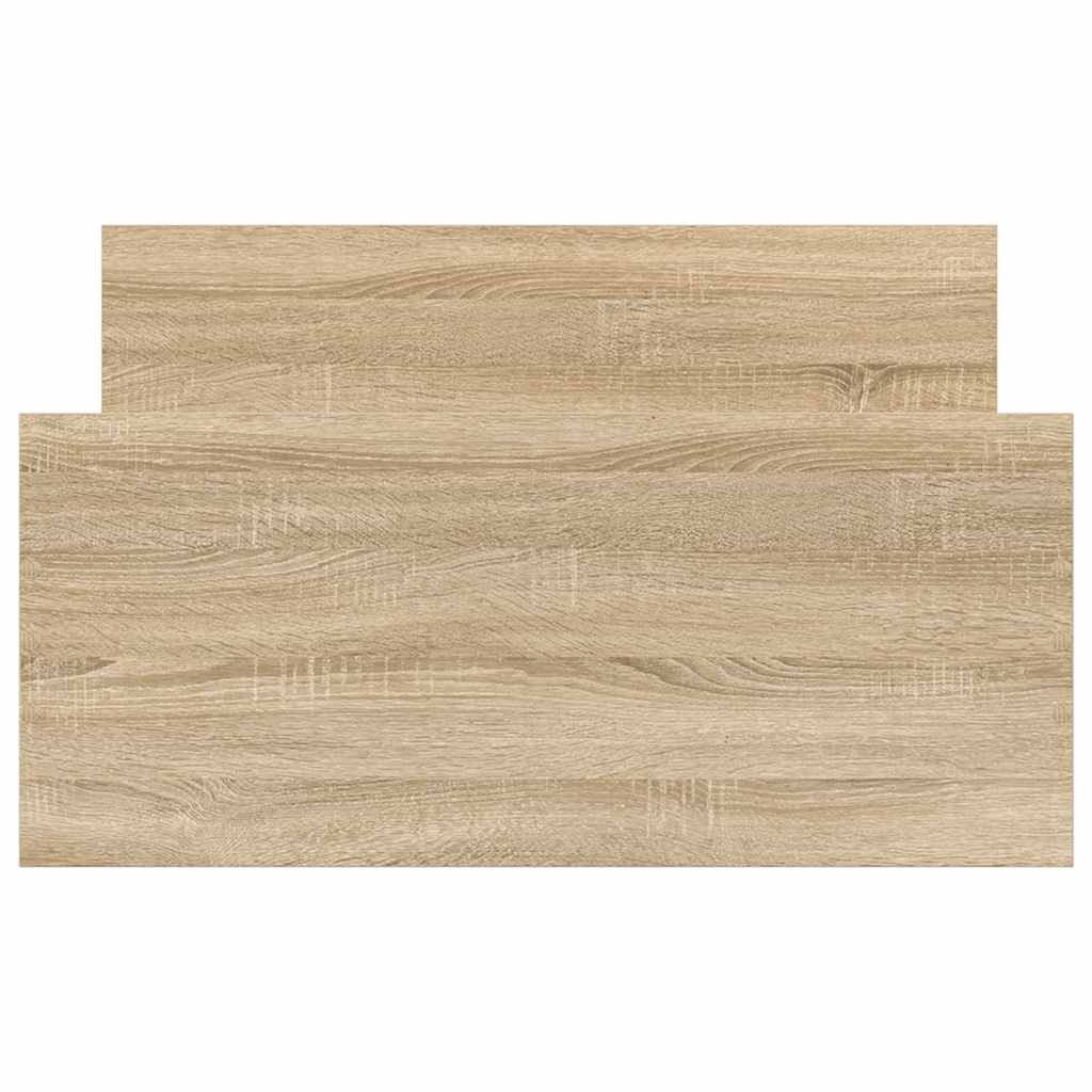 Bedframe zonder matras hout sonoma eikenkleurig 75x190 cm